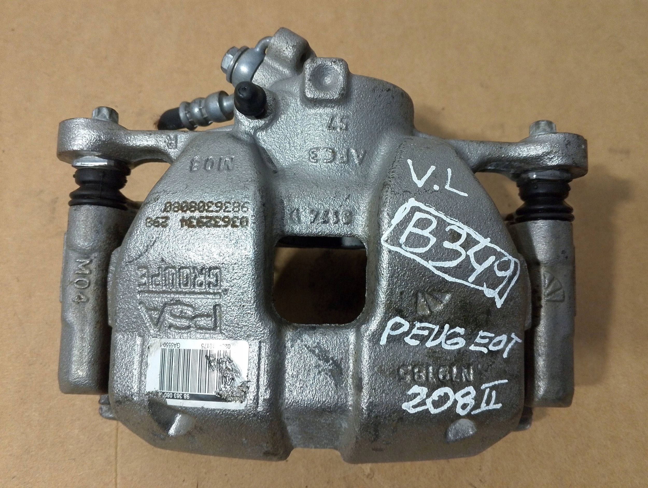 Peugeot 208 II caliper brake front right N19185AFC357 (B349)