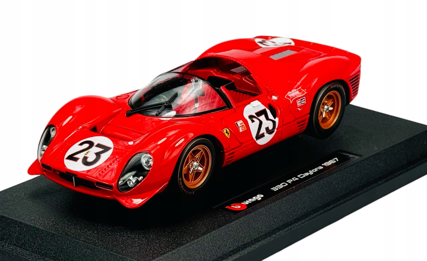 Bburago 1967 Ferrari 330 P4 Daytona Czerwony 1:24 Nowy Metalowy Model 26310