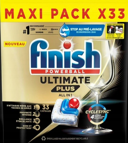 Kapsułki do zmywarki Finish Ultimate Plus 33szt