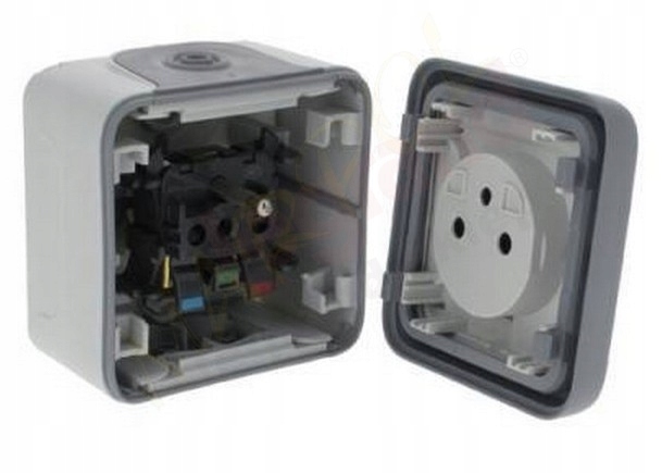 LEGRAND PLEXO GNIAZDO HERMETYCZNE NATYNKOWE IP55 Kolor szary