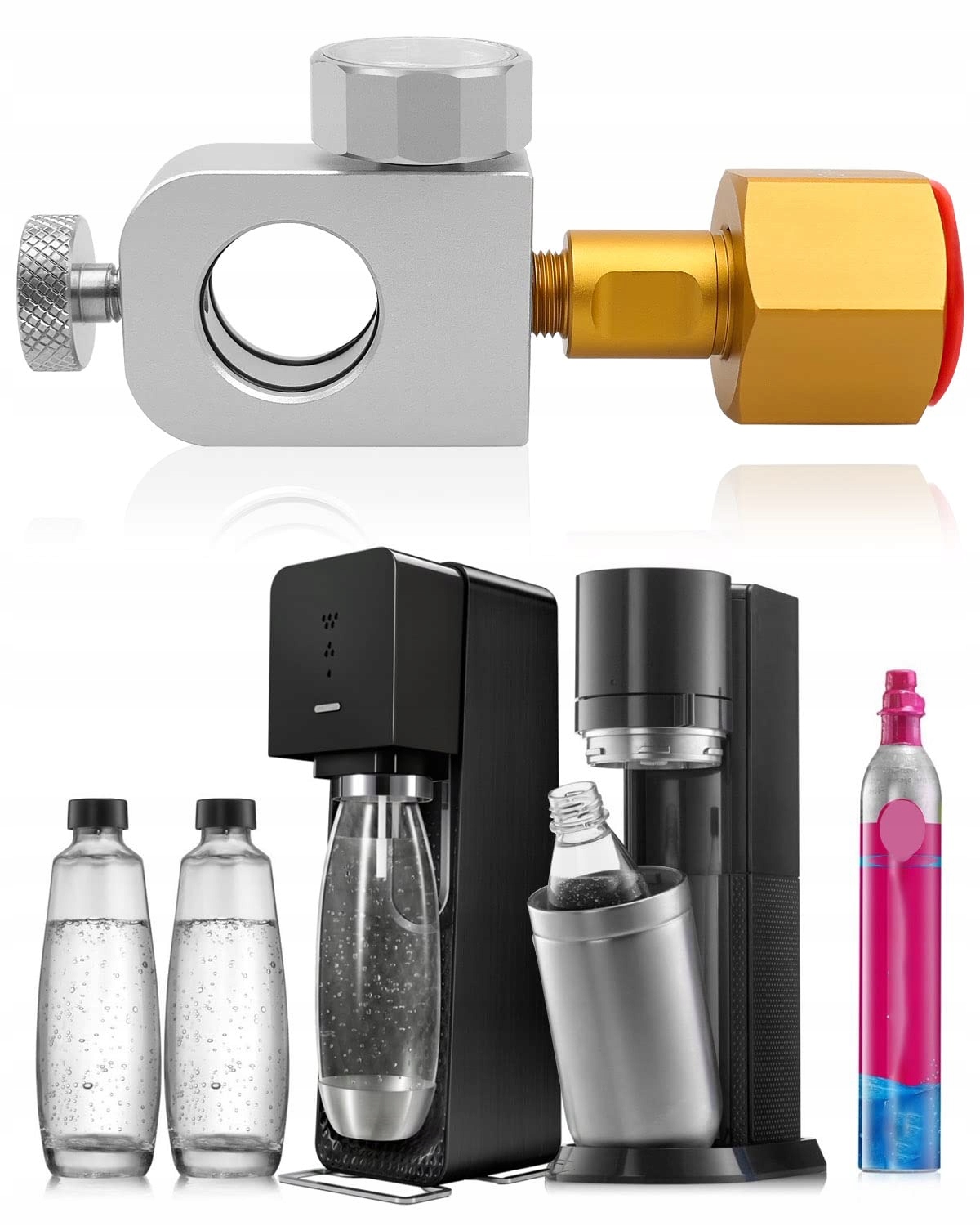PRZETOCZKA ADAPTER DO SODASTREAM QUICK CONNECT CO2 Stan opakowania oryginalne