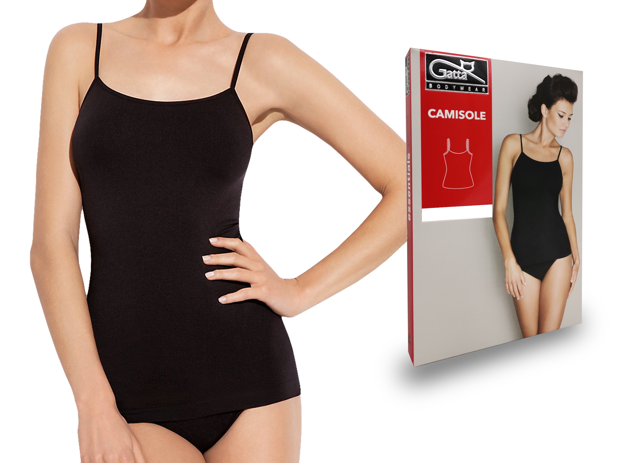 

Top na ramiączkach Gatta Camisole czarny, M