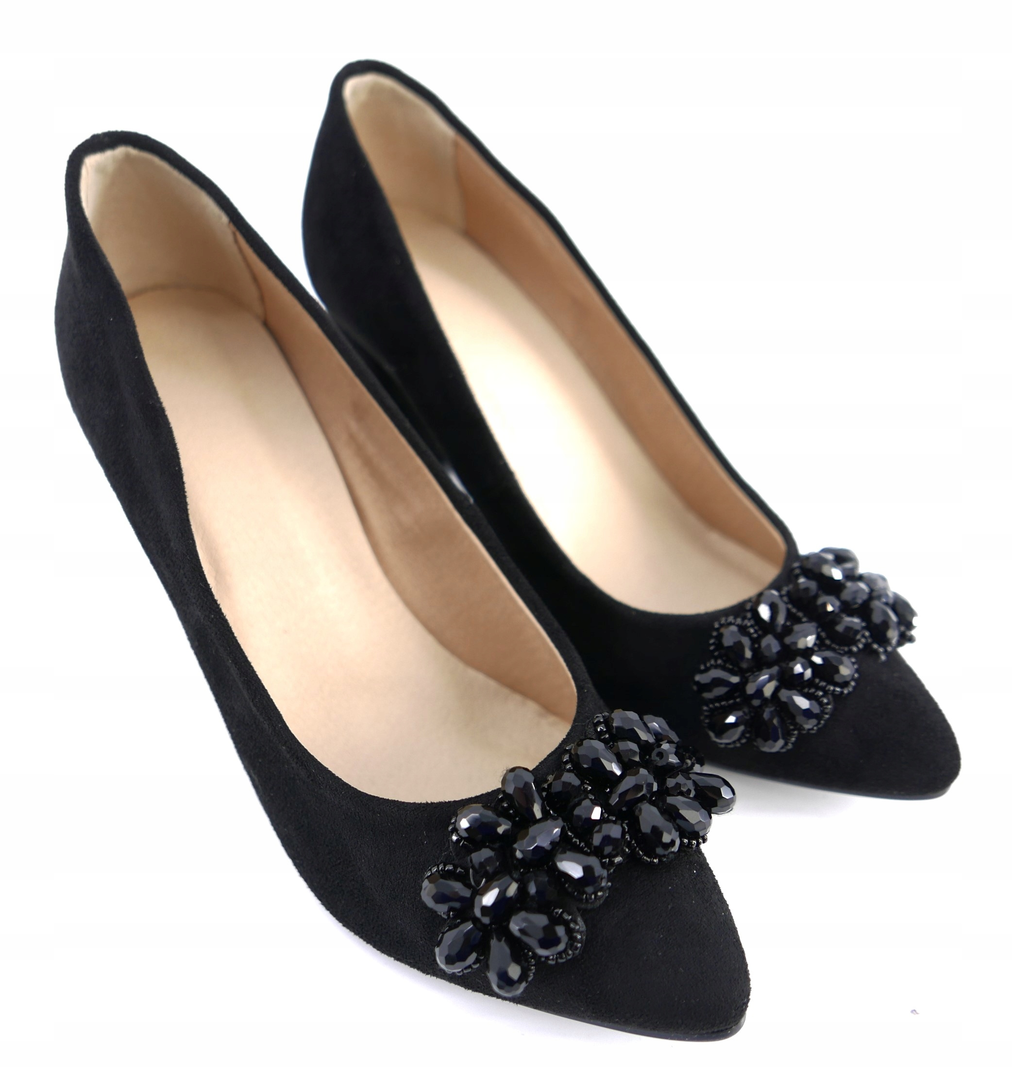 Optimo Polské Dámské Lodičky Černé Křišťál 39