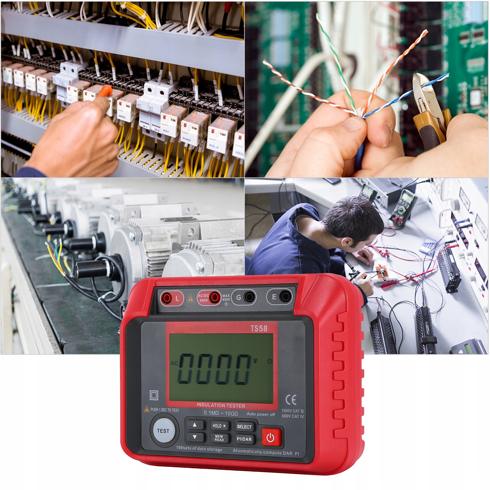 IZOLACJA CYFROWA TESTER REZYSTANCJI AC DC 10 600V Producent code 0791293500567