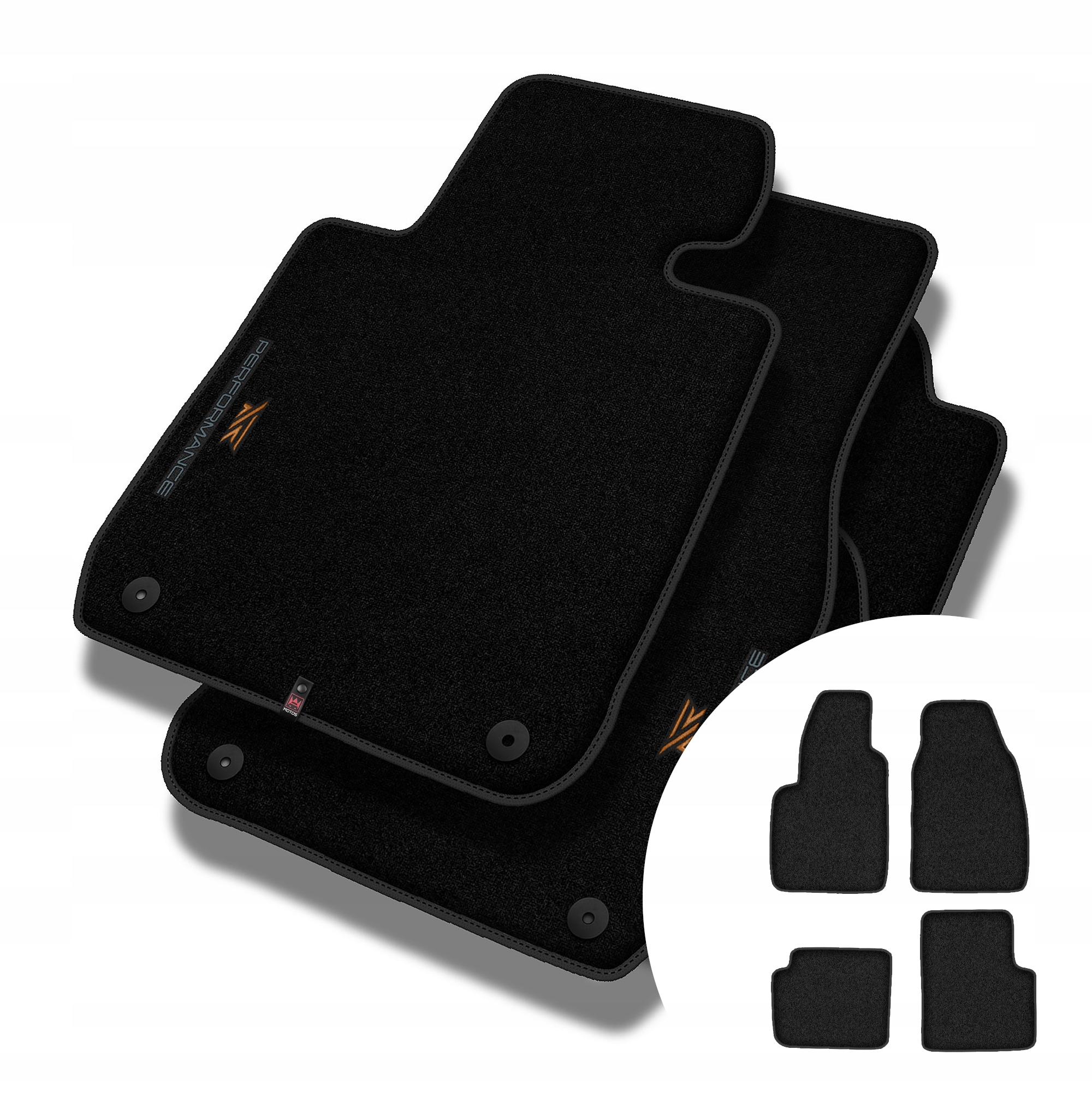 Velurové koberce Performance Premium pro Fiat 500 od roku 2020