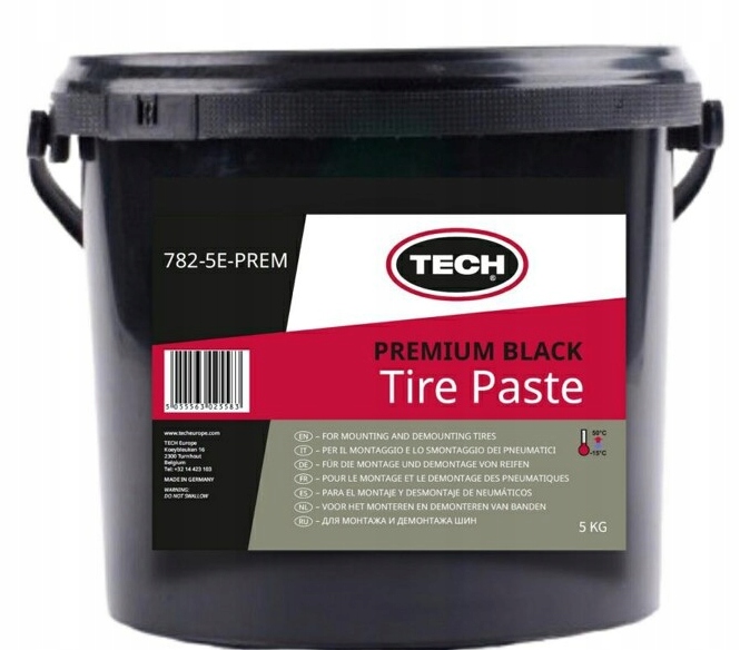 

Pasta montażowa do opon Tech premium czarna 5kg