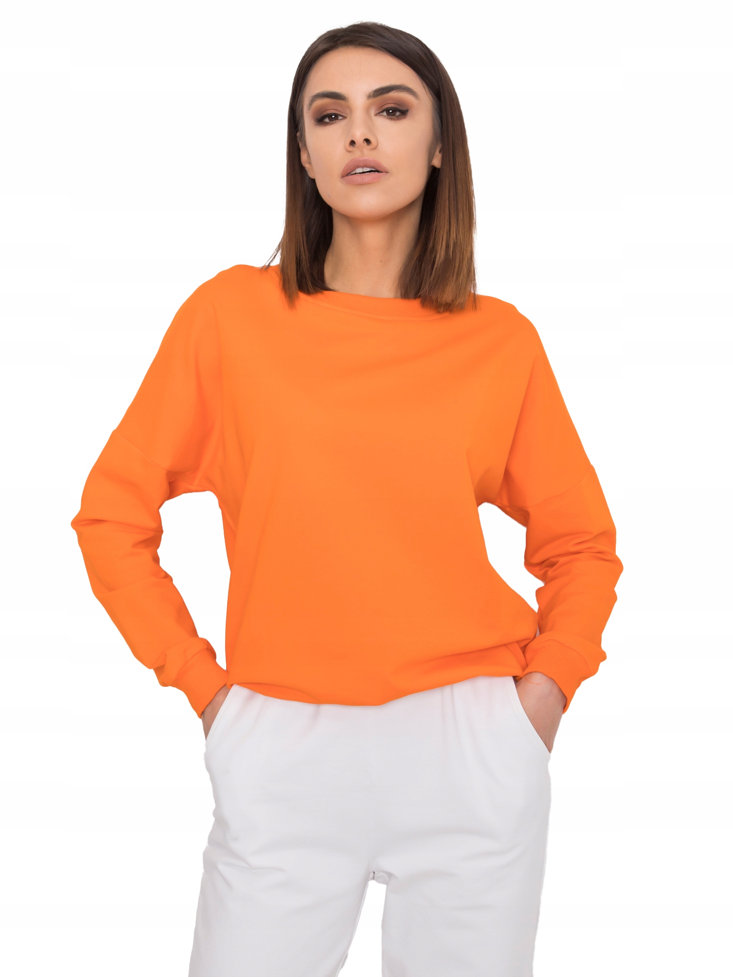

Wygodna bawełniana Bluza Damska wycięte plecy - XL