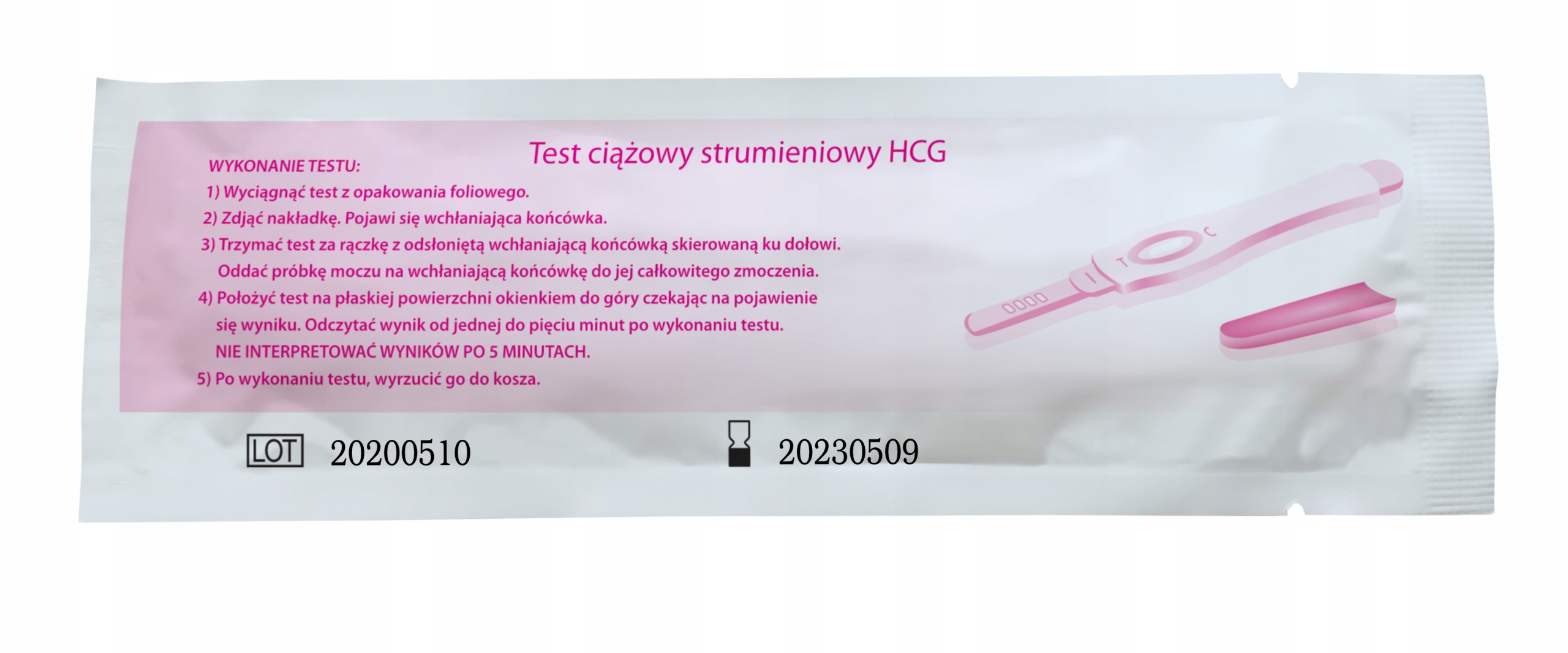 TEST CIĄŻOWY STRUMIENIOWY WCZESNA CIĄŻA 2 DNI. EAN (GTIN) 5907480721805