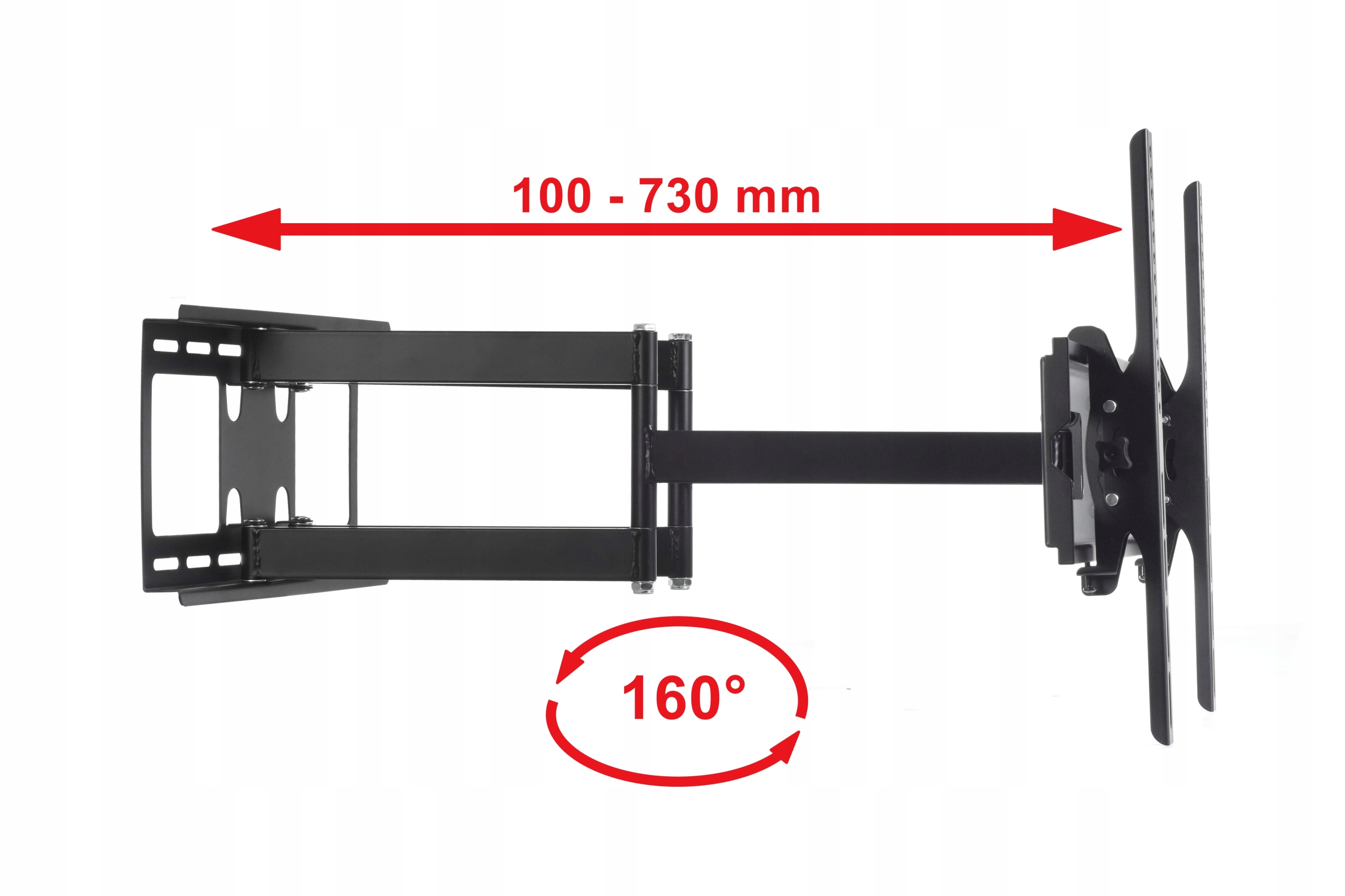 DŁUGIE Ramię 73cm Uchwyt do telewizora Wieszak TV Model MT202