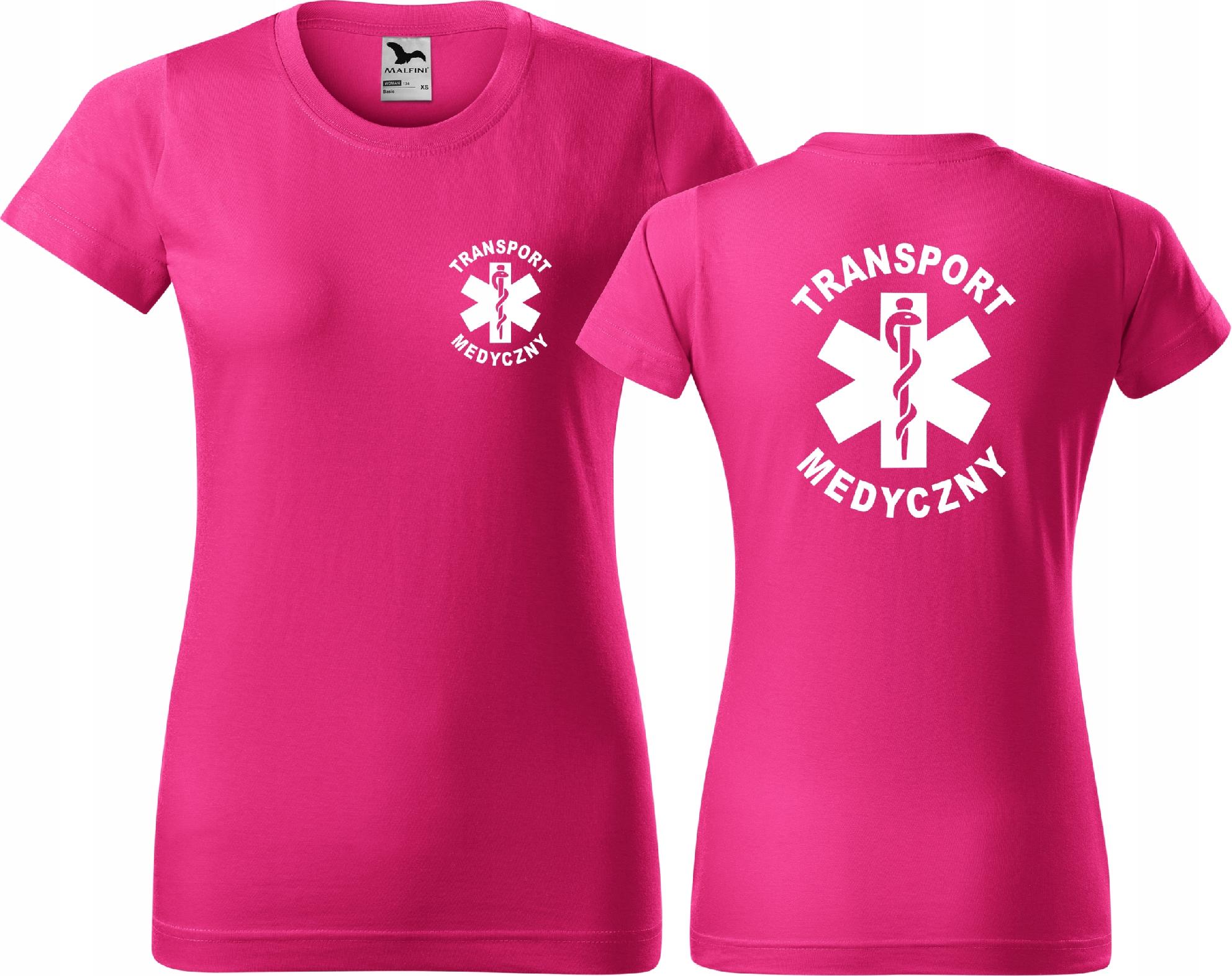 

Koszulka medyczna nadruk Transport Medyczny r.L
