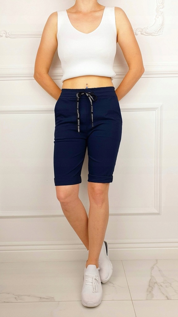 #DAMSKIE SPODENKI SZORTY GUMKA WIĄZANE LATO KOLORY Model WŁ