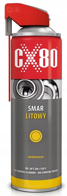 

CX80 Smar Litowy -20°C Do +130°C Duo Spray 500ML