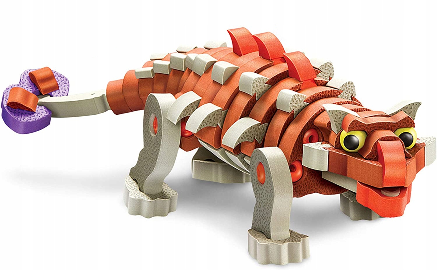 KLOCKI PIANKOWE DINOZAUR MIĘKKIE PUZZLE 3D 98EL Marka Midex