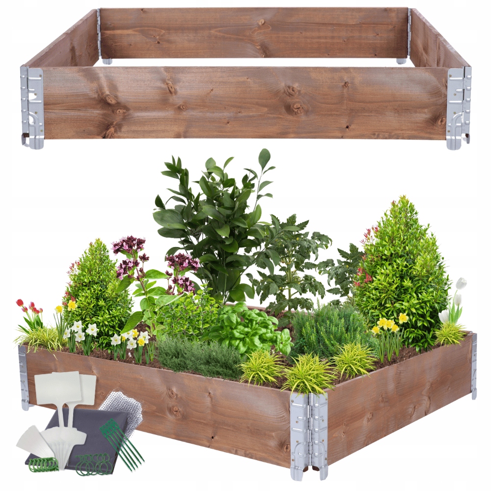 Nastavitelný vyvýšený záhon s kaskádovou zeleninový záhon a impregnací 20x120x100