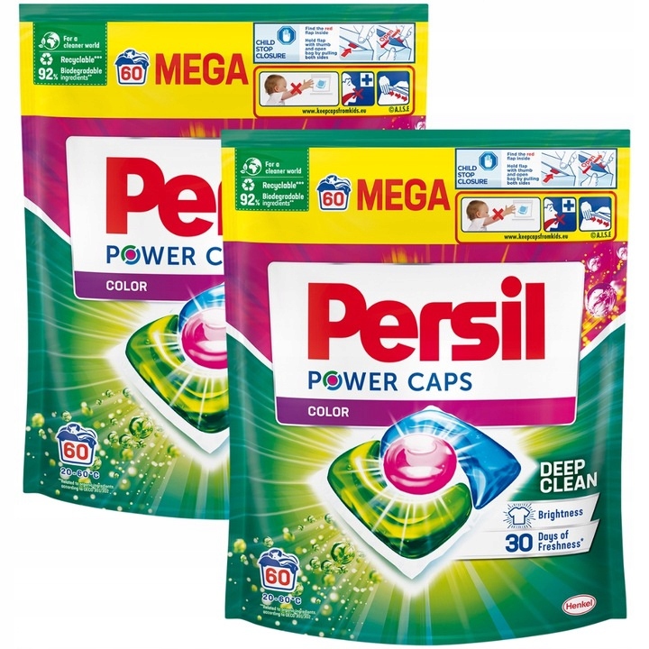 Levně Persil Power Caps kapsle na praní sada Color 120 ks (2X60)
