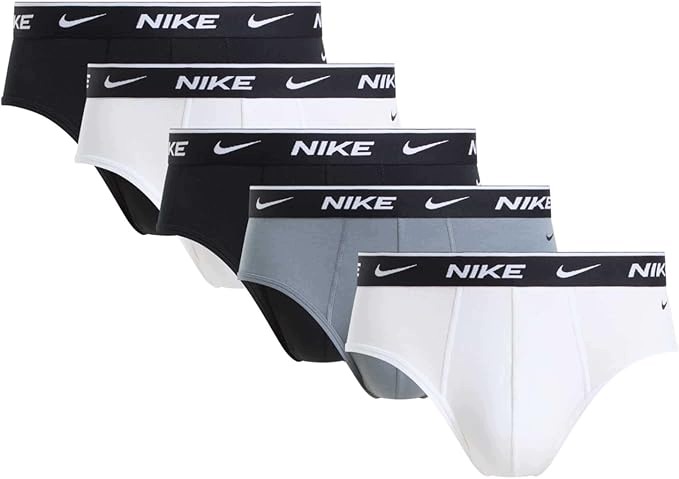 Nike Slipy Essential Cotton Stretch Černé/bílé/šedé vel. M