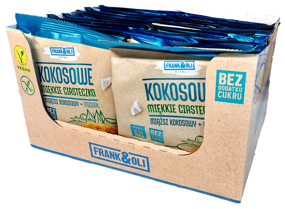 Levně 24 x Frank&oli Kokosové Sušenky Mandle 50 g