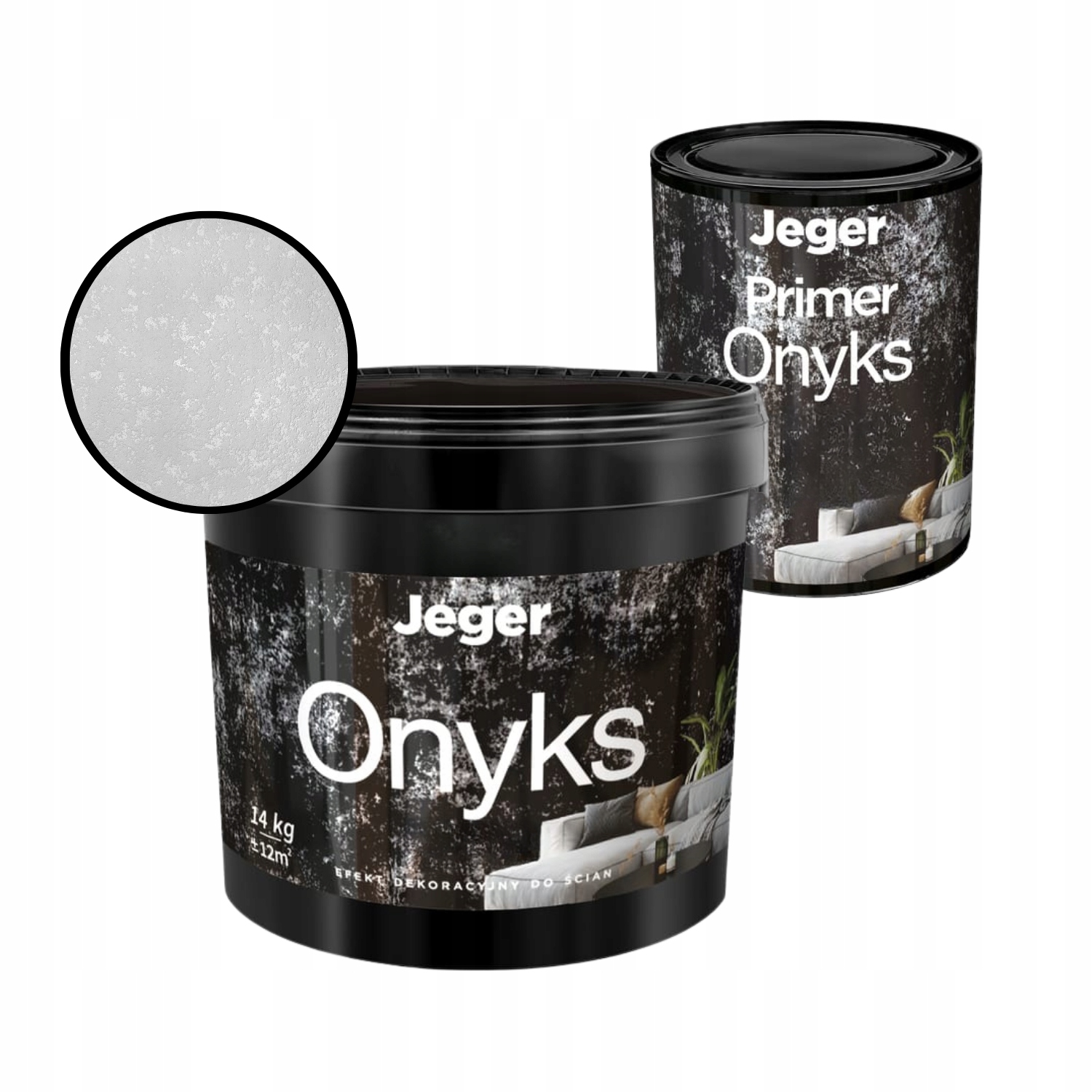Dekorativní nástěnná sada Metalizující díry Onyx Platina Primer Onyx