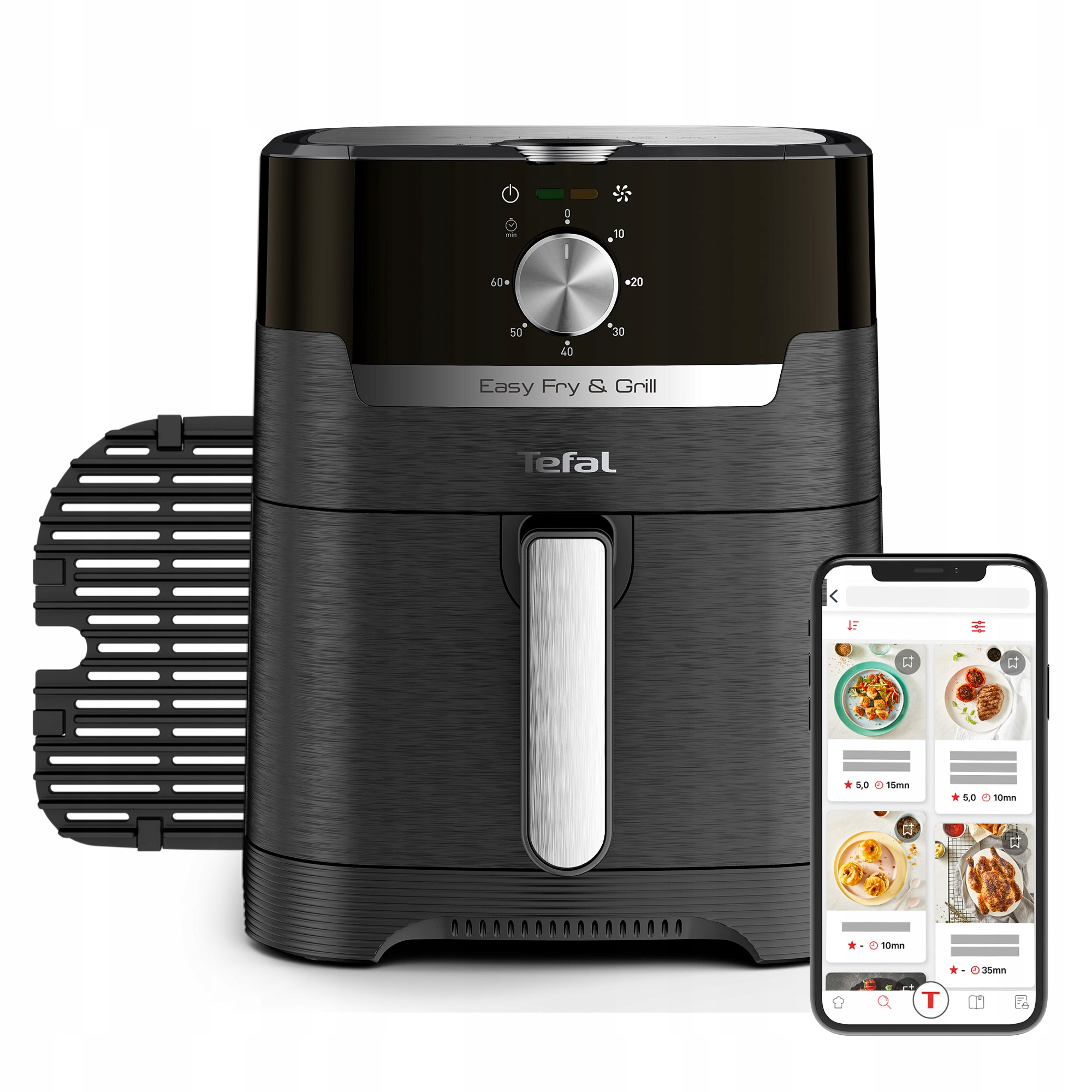 Frytkownica Beztłuszczowa Tefal Air Fryer Do Smażenia Pieczenia 4,6L 1550W