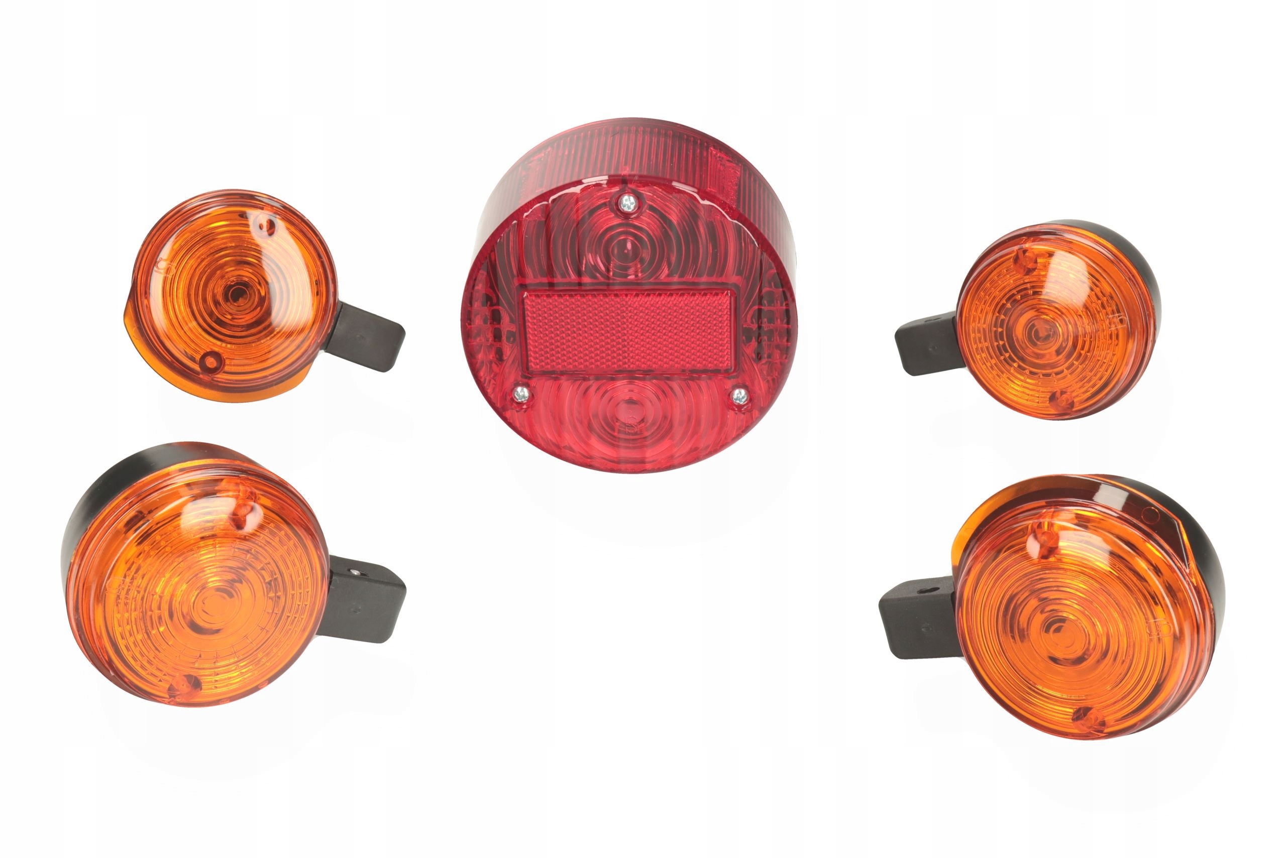 Lampa tył +kierunkowskazy pomarańczowe okrągłe MZ ETZ 150 250 251 Simson