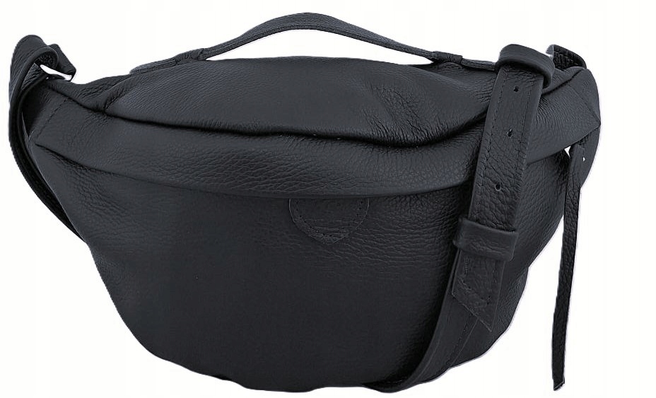 Nerka XL włoska Torebka Vera Pelle Skóra Naturalna Duża Czarna