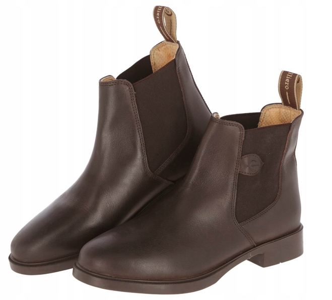 SZTYBLETY JEŹDZIECKIE SKÓRZANE CLASIC BRĄZOWE R.45