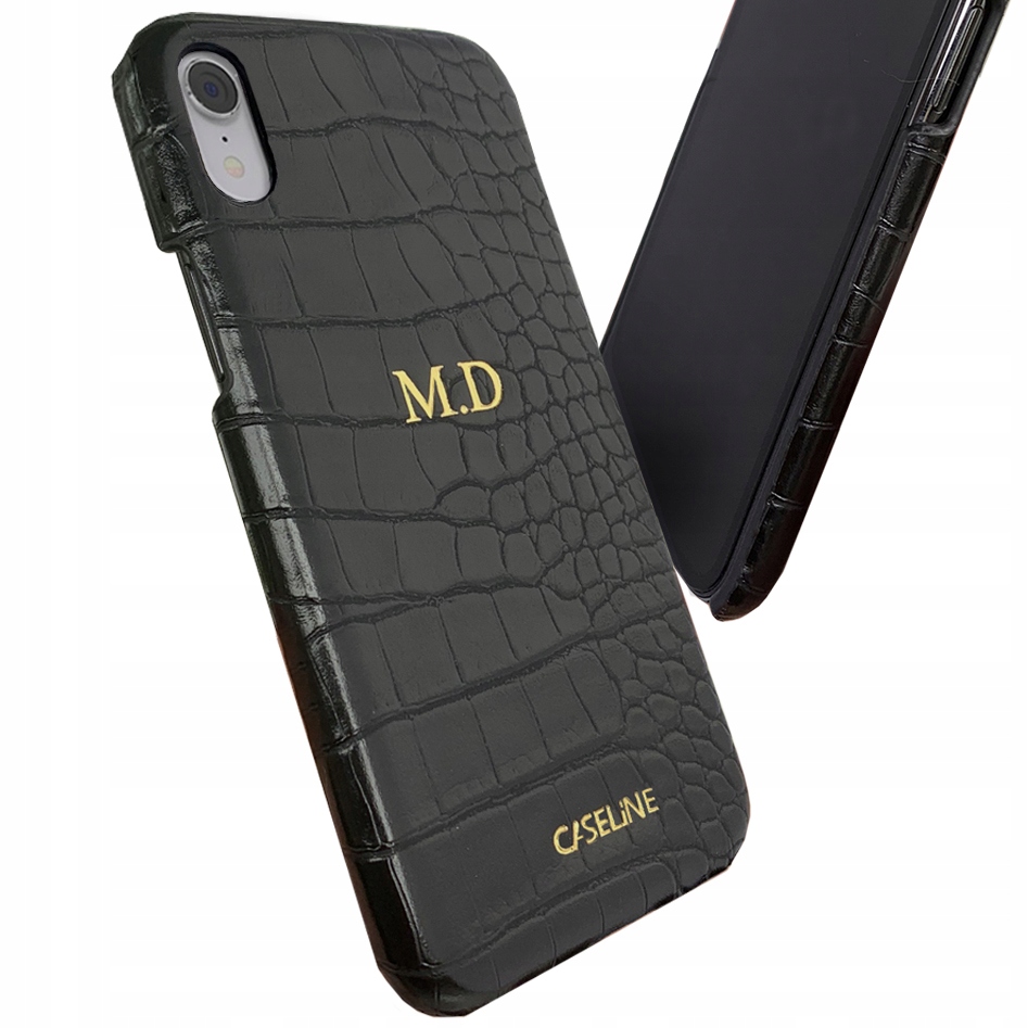 

Etui Monogram case inicjał do iPhone Xr + Szkło