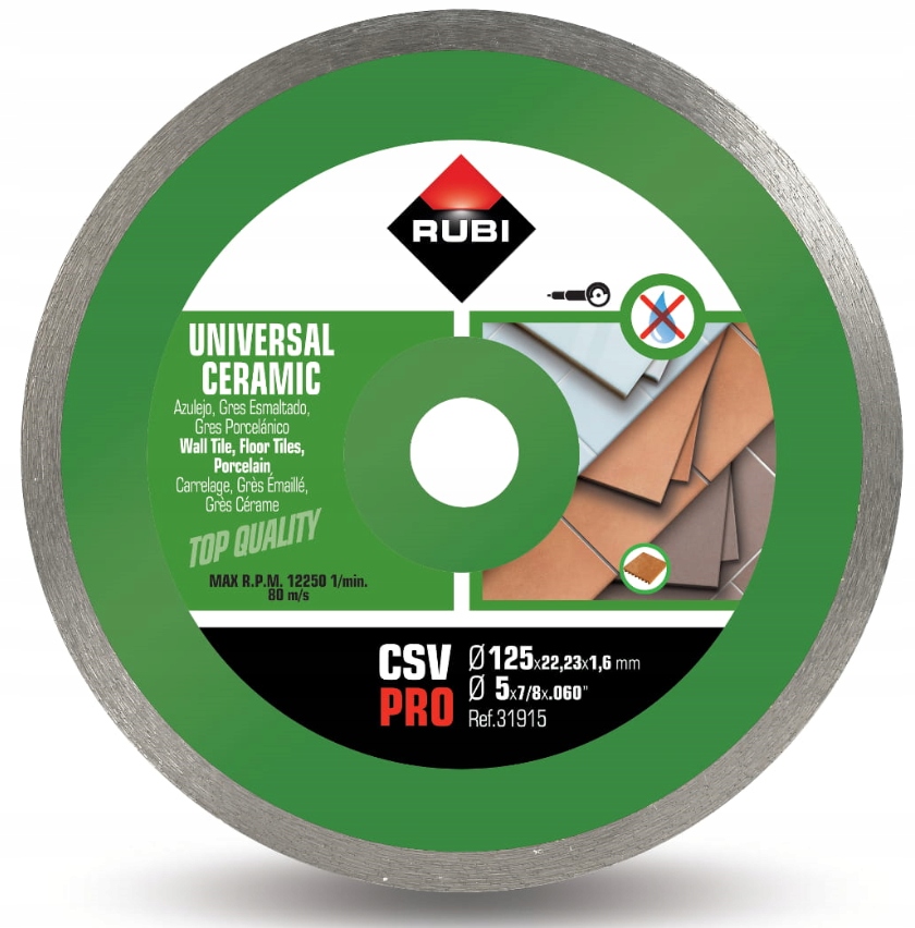 

Rubi Csv 125 Tarcza Diamentowa Do Gresu Glazury