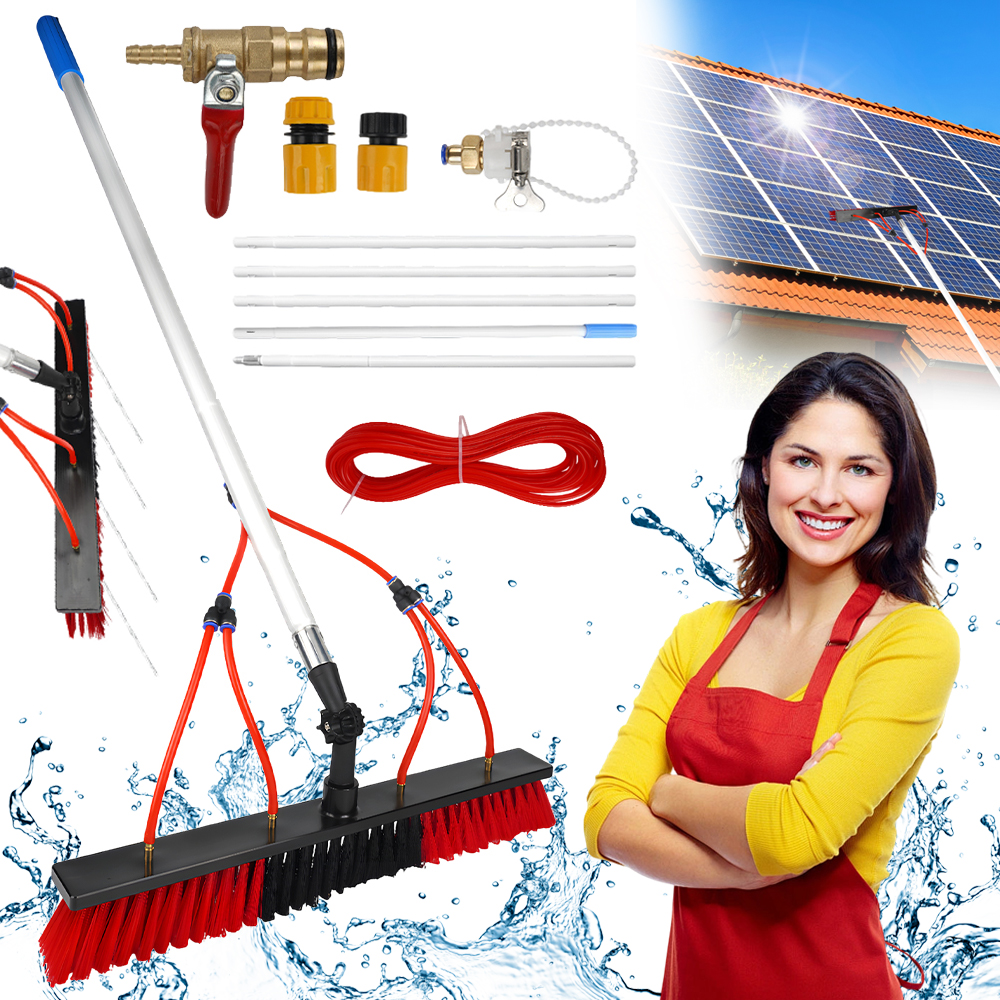 Kartáč Na Čištění Silný Teleskopický 5 M S Hadicí 20 M Pro Mytí Oken