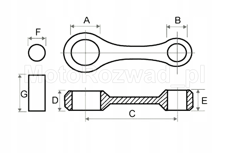 KORBOWÓD Wał Łożysko YAMAHA DT 80 DTR Producent PCR GRUPA MAREK