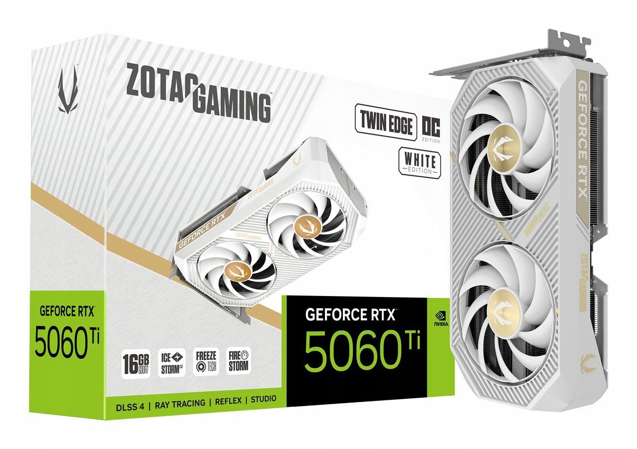 Grafická karta Zotac Gaming GeForce Rtx 5060 Ti 16GB Twin Edge Oc White
