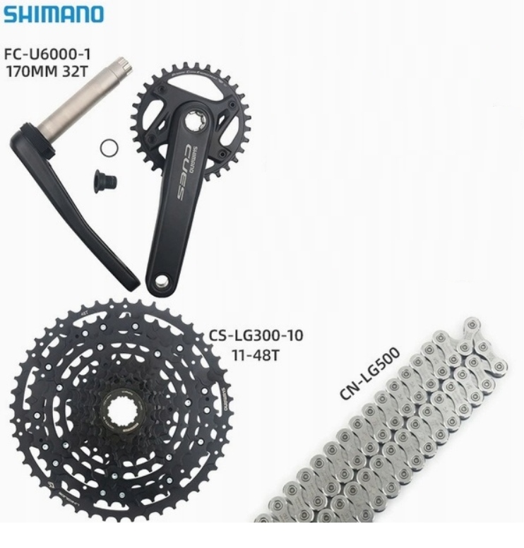 Grupa Shimano Cues 1x10 Kaseta 11-48 Korba 32T Łańcuch
