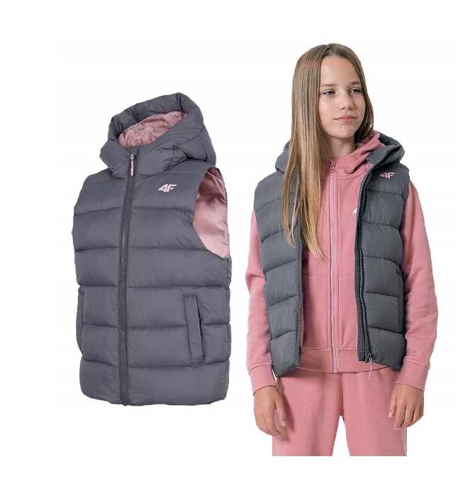 

4F Bezrękawnik Kamizelka Puchowa JKUDP002 > 152