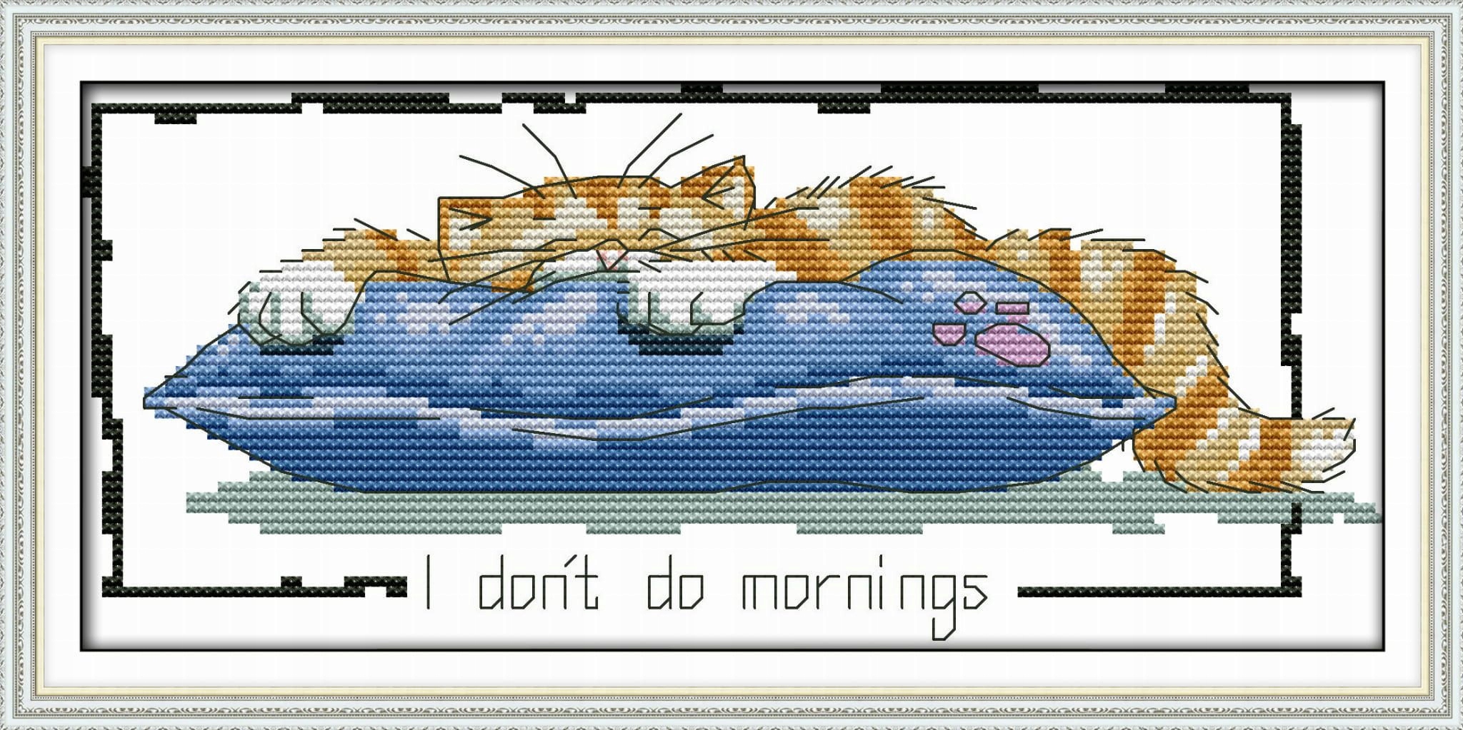 Kanva s potiskem vyšívací sada (kanva,mulina)