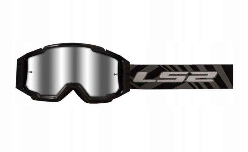 LS2 GOGLE MOTOCYKLOWE ENDURO/MOTOCROSS CHARGER PRO BLACK 2 SZYBY+ZRYWKI