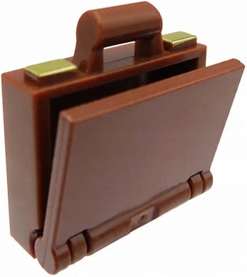 

Walizka aktówka z części Lego, brązowa