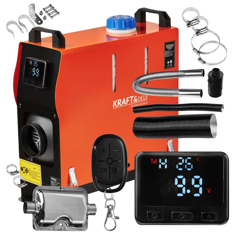 NAGRZEWNICA DIESEL OLEJOWA WEBASTO 230V 12V 9 kW LCD PILOT KRAFT JAKOŚĆ **