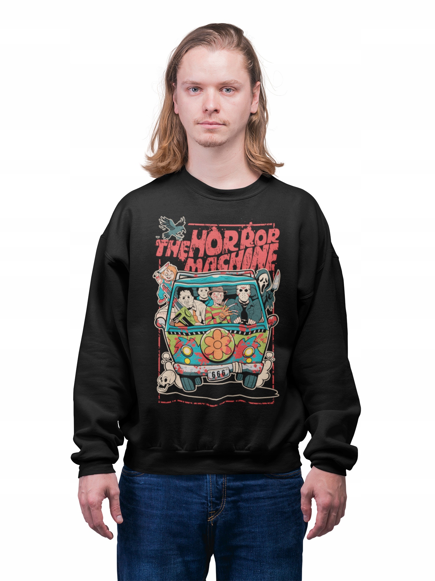 Pánská Mikina Na Halloween Horor The Horor Machine