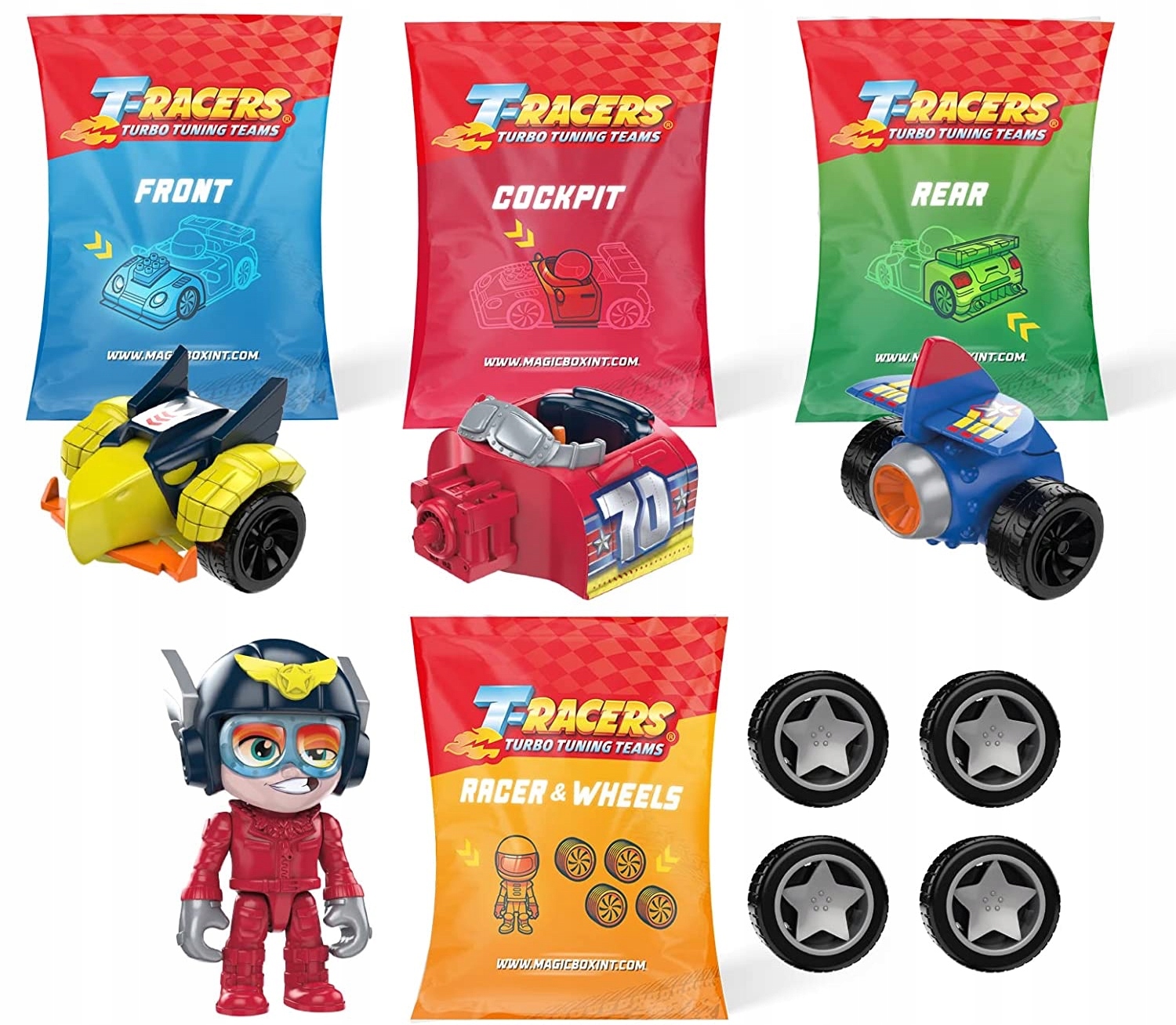 T-RACERS SERIA 5 COLOR RUSH - AUTKO Z KIEROWCĄ Marka Magicbox