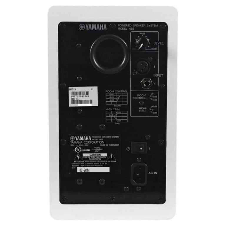 YAMAHA HS5W BIAŁY MONITOR DO STUDIA ODSŁUCH STUDYJNY Marka Yamaha