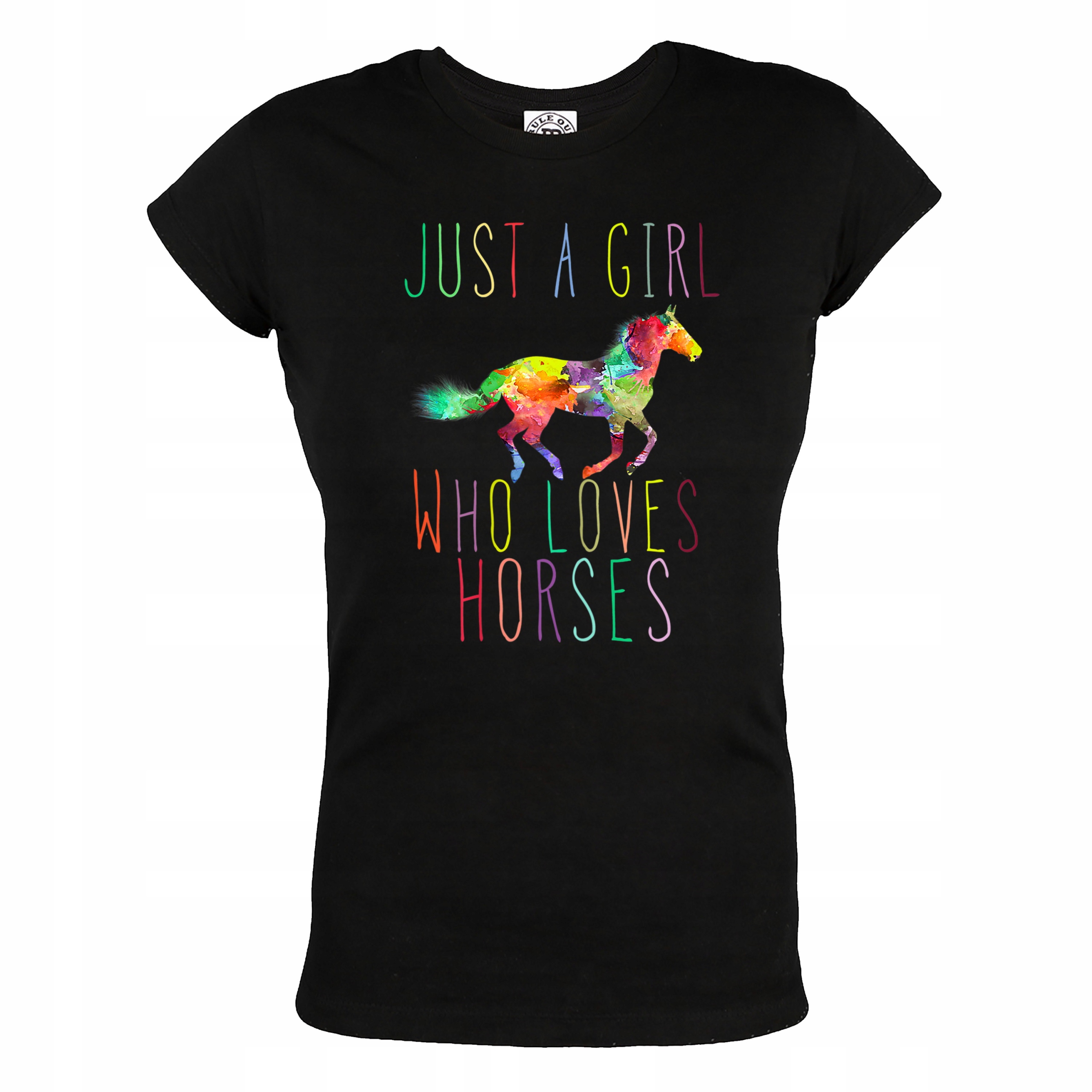 

Damska Koszulka Z Koniem Who Loves Horses Koń