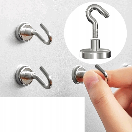haczyk z mocnym magnesem NEODYMOWYM 16 mm - 8kg Kod producenta jj1237