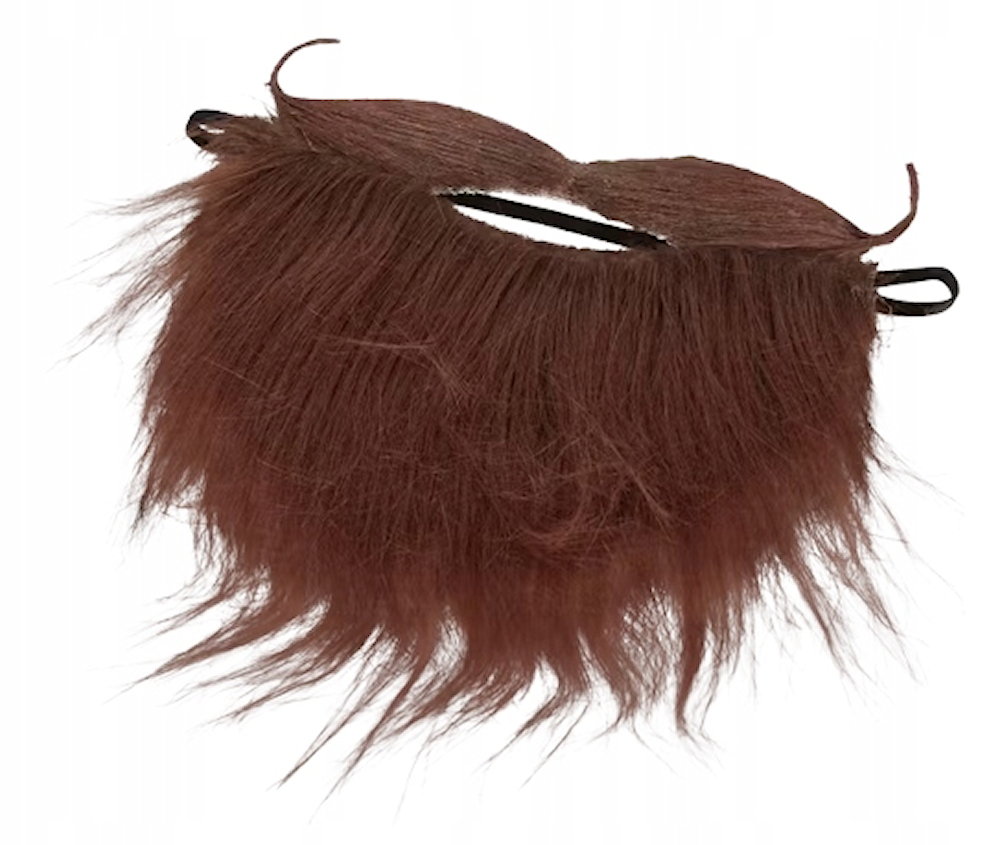 SZTUCZNA BRODA Z WĄSAMI NA GUMCE Marka bez marki