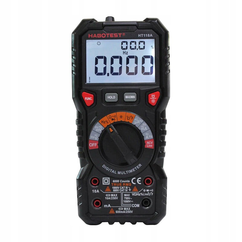 Habotest HT118A True RMS NCV Czarny