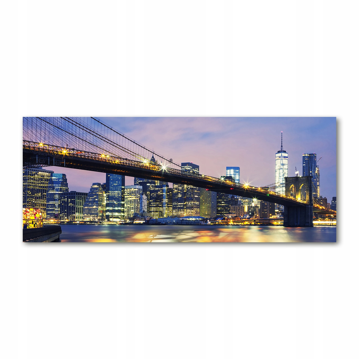 

Foto obraz szkło akryl Most Brookliński 125x50 cm