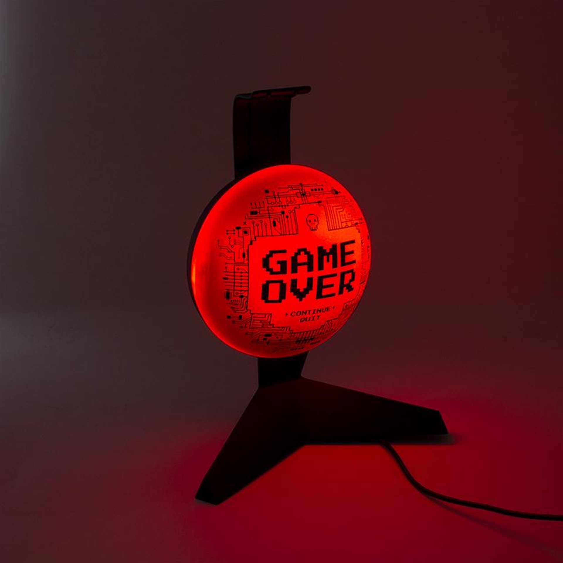 Lampka nocna Stojak Game Over na słuchawki Paladone Marka Paladone