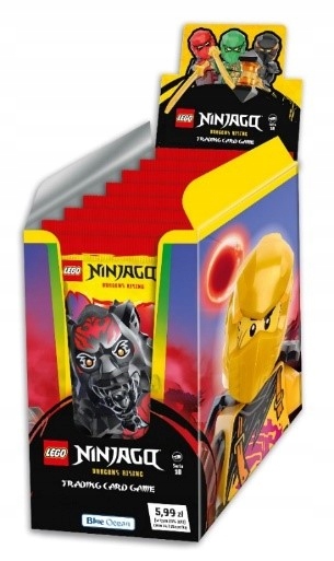 Lego Ninjago 25 saszetek Box Krwawy Księżyc seria 10 1 saszetka 6 kart