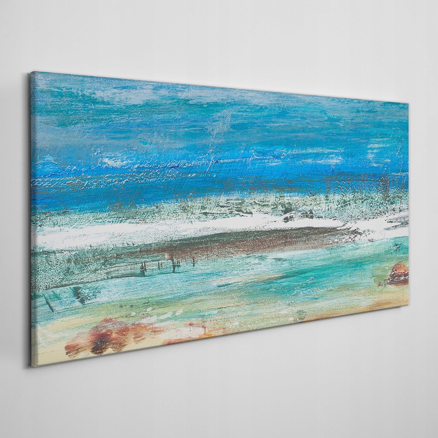 

Obraz na płótnie do salonu Plaża morze fale 120x60