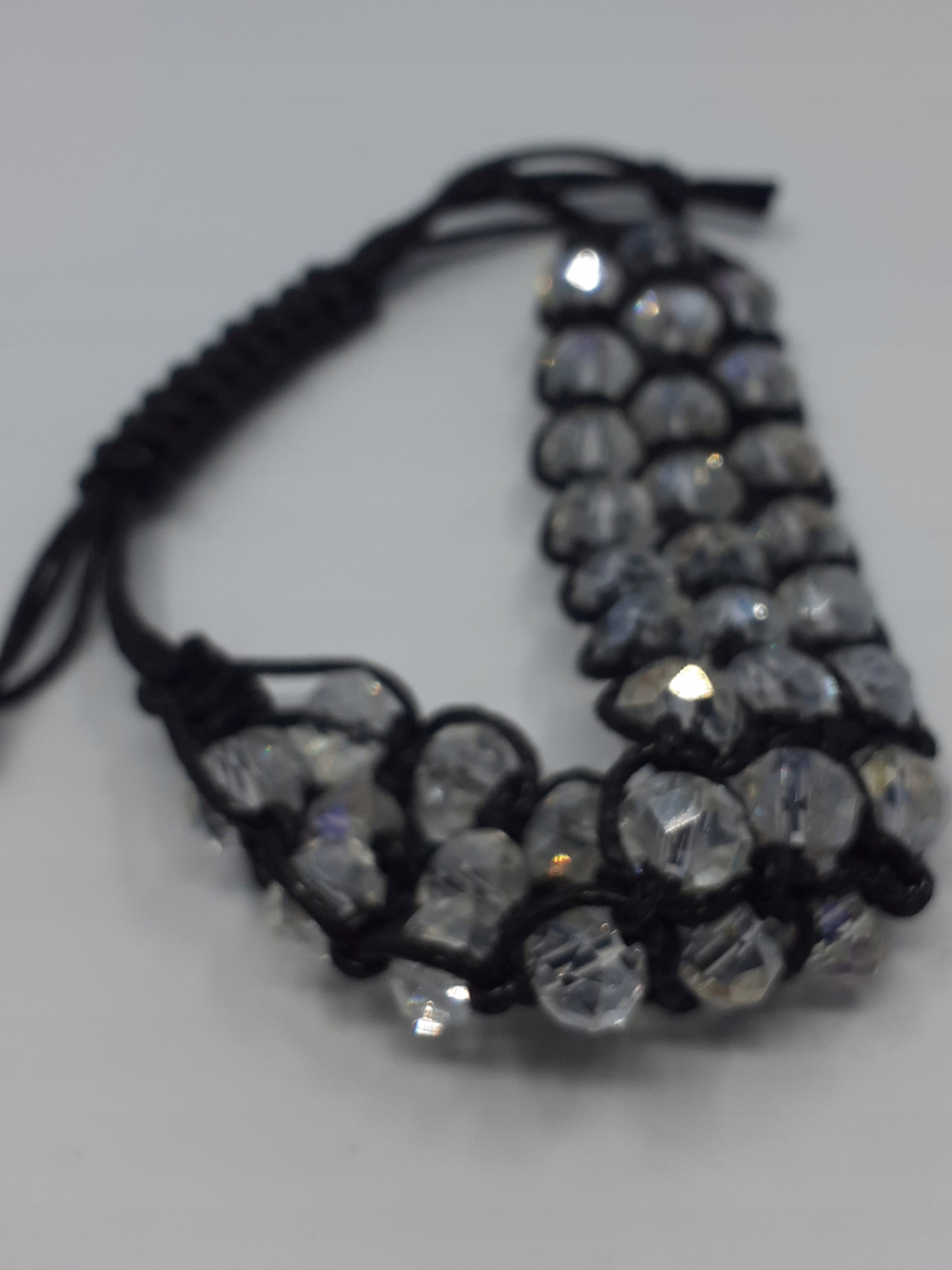 BRANSOLETKA shamballa makrama koraliki szklane BS Marka Inna marka