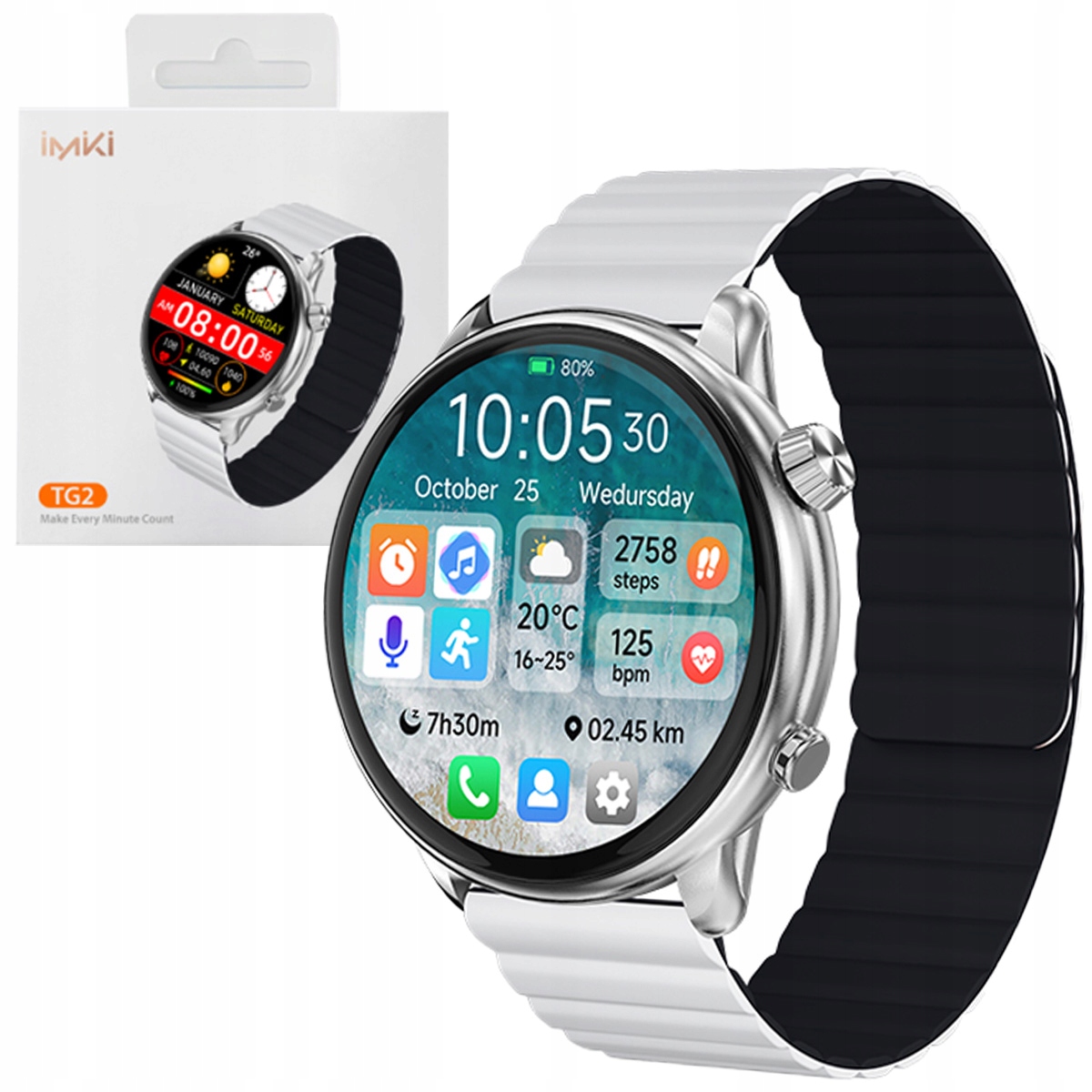 Chytré Hodinky Imiki TG2 s Amoled displejem 1,43" Smart hodinky pro hovory a Běhání